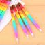Rainbow Rocket Stackable Pencil 8 In 2 Piece image