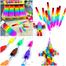 Rainbow Rocket Stackable Pencil 8 In 2 Piece image