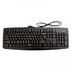 Rapoo NK2600 Spill-Resistant Black Wired USB Keyboard-Black image
