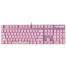 Rapoo V500PRO Pink Backlit Brown Switch Gaming Mechanical Keyboard-Pink image