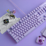Rapoo V500pro Purple Backlit Mechanical Blue Switch Gaming Keyboard- Purple image