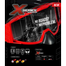 Rcb X Series Premium Goggles For Motorcycle Riding Outdoor Multi Fit Anti Slip Anti Fog With Interchangeable Nose Guard 1 Piece Random Color Selection image