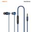 Recci REP-L35 Earphones13mm Brass Horn Shocking Sound Noise Reduction 3.5mm Gold Plug image