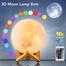 Rechargeable 3D Moon Lamp With Remote 8cm image