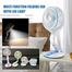 Rechargeable Folding Table LR 2018 Fan with Light Multifunctional Cute fan image