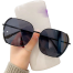 Rectangle Oversized Vintage Sunglasses for Women Big Frame Square image