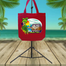 Red Fashionable Canvas Tote Bag With Zipper (RS-023) image