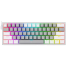 Redragon K617 Fizz Gray White Red Switch Mechanical Keyboard image
