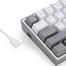 Redragon K631 Castor White - Grey Red Switch Wired Gaming Keyboard image