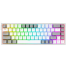 Redragon K631 Castor White - Grey Red Switch Wired Gaming Keyboard image