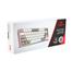 Redragon K631 Castor White - Grey Red Switch Wired Gaming Keyboard image