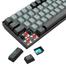 Redragon K662 Grey - Black Gwern No - Backlit Dual Mode Mechanical Keyboard image