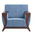 Regal Rome Blue Wooden Sofa Set - 347 (2 Plus 2 Plus 1) image