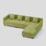 Regal Wooden Double Sofa - Imperial - (SDC-355-3-1-20 (5 Seater L SHP) - Fabric -2121 | image