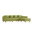 Regal Wooden Double Sofa - Imperial - (SDC-355-3-1-20 (5 Seater L SHP) - Fabric -2121 | image