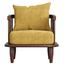 Regal Wooden Single Sofa - Havana - SSC-351-3-1-20(Fabric -SF-2120) | image