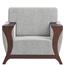 Regal Wooden Single Sofa - Rome - SSC-347-3-1-20(FABRIC-SF-2123) image
