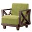 Regal Wooden Single Sofa - Venice - SSC-343-3-1-20 ( Fabric - SF-2121) | image
