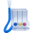 Rehabilitation Breathing Instructor Vital Power Exercise Three Ball Instruments Lung Function Breathing Practitioner (Any Colour). image