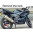 Remainder Spring Anti-Theft Rope Cable For Motorcycle Lock For Security Reminder Motorcycle Theft Protection - 1Pcs image