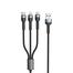 Remax RC-124th 3-in-1 Braided Data Cable image