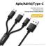 Remax RC-131th Gition Series 3 in 1 Data Cable for iPhone Micro Type C image
