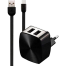 Remax RP-U215 Type-C 2.4A 2-USB Ports Charger Set W/type-C Data Cable image