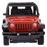 Remote Controlled (rc) Rechargeable Wrangler Model Jeep Toy Car for Kids 1:22 (Jeep_rc_wrangler_b4) Red and Black image