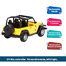 Remote Controlled (rc) Rechargeable Wrangler Model Jeep Toy Car for Kids 1:22 (Jeep_rc_wrangler_y_b4) Yellow image