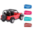 Remote Controlled (rc) Rechargeable Wrangler Model Jeep Toy Car for Kids 1:22 (Jeep_rc_wrangler_b4) Red and Black image