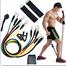 Resistance Band Set With Ankle Straps Door Strap And Carrying Bag- 11 Pcs image