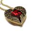 Retro Long Short Necklace Heart-shaped image