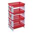 Rfl Crown Rack 4 Step - White and Red image