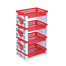 Rfl Crown Rack 4 Step - White and Red image