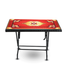 Rfl Deco Table 4 Seat S/L Print Maroon - Black image