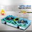 Vision Natural Gas Double Glass Body Gas Stove Sun Flower 3D image