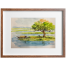 Riverscape Watercolor - (16x13)inches image