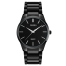 Rosra Fashion Stainless Steel Quartz Casual Wrist Watch For Man-Black - Watch image