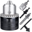 Rotary Hammer Drill Chuck Adapter 1.5-13mm 1/2 inch 20UNF Thread With SDS Plus Quick Change Drill Chuck Adapter SDS Plus Shank With Wrench Chuck Key Drills and Drivers image