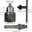 Rotary Hammer Drill Chuck Adapter 1.5-13mm 1/2 inch 20UNF Thread With SDS Plus Quick Change Drill Chuck Adapter SDS Plus Shank With Wrench Chuck Key Drills and Drivers image