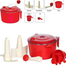 Roti Dough Maker Food Grade Plastic - Red image