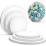 Round Canvas for Painting 3 Pieces Combo of 6, 8, 10 Inches – White image