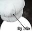 Round Fiber Cushion Tissue Fabric White18x18 Inch image