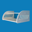 Router Stand – Round Cut New Design-White Colour image