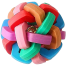 Rubber Dog Toy Ball by with Ring Bell Chew and Bite Dog Interactive Toys image