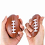 Rugby Ball Squishy Stress Relief Ball 2 Pcs image