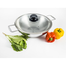 SKB Food Grade Stainless Steel 3 Layer Wok With Glass Lid - 26CM image