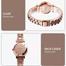 SKMEI 1533 Rose Gold and Black Watch for Women image