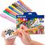 STA Acrylic Paint Marker Pen Medium Point Tip Art Markers For DIY Glass, Ceramic, Rock, Wood, Canvas, Metal, Fabric, Highly Pigmented Acrylic Pens 12 Colors image