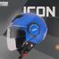 STUDDS Icon Half Face Bike Helmet Blue image